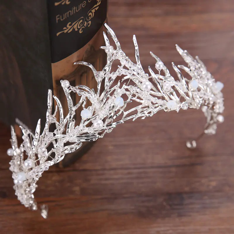 Crown Hairband with Crystal Accents