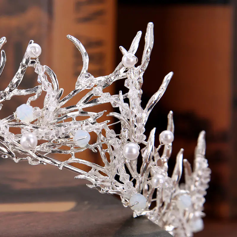 Crown Hairband with Crystal Accents